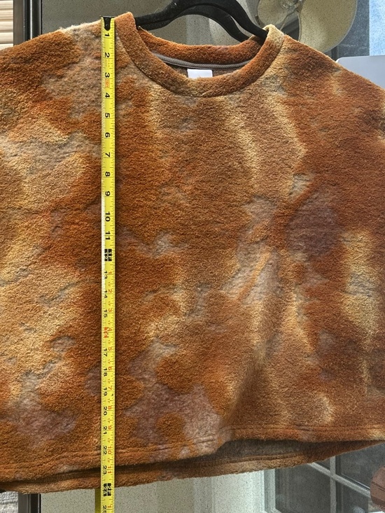 RITA ROW Dizz Autumnal-Hued Dropped Shoulder Abstrat Wool Blend Sweater Size XL - Picture 15 of 15